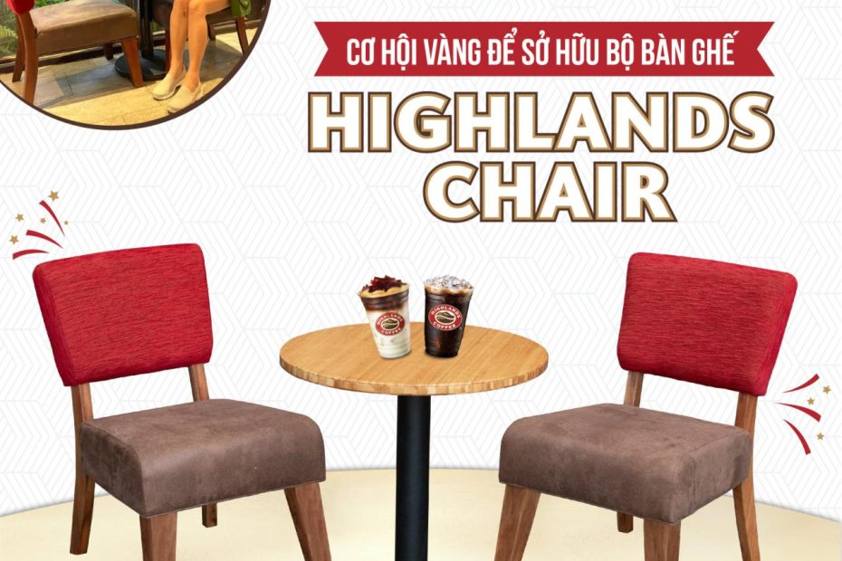 Cơ Hội Sở Hữu Bộ Bàn Ghế Cafe Highlands Chair | Atc